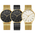 Charm Private Label Christmas Gifts Box Minimalist Men Japan Movement Stainless Steel Watch